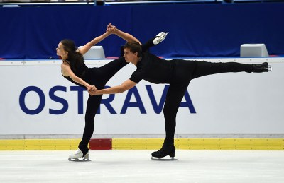 Juniorští mistři světa sportovní dvojice Anna Dušková, Martin Bidař se představí na ISU Junior Grand Prix v Ostravě. Foto: A. Krecl 