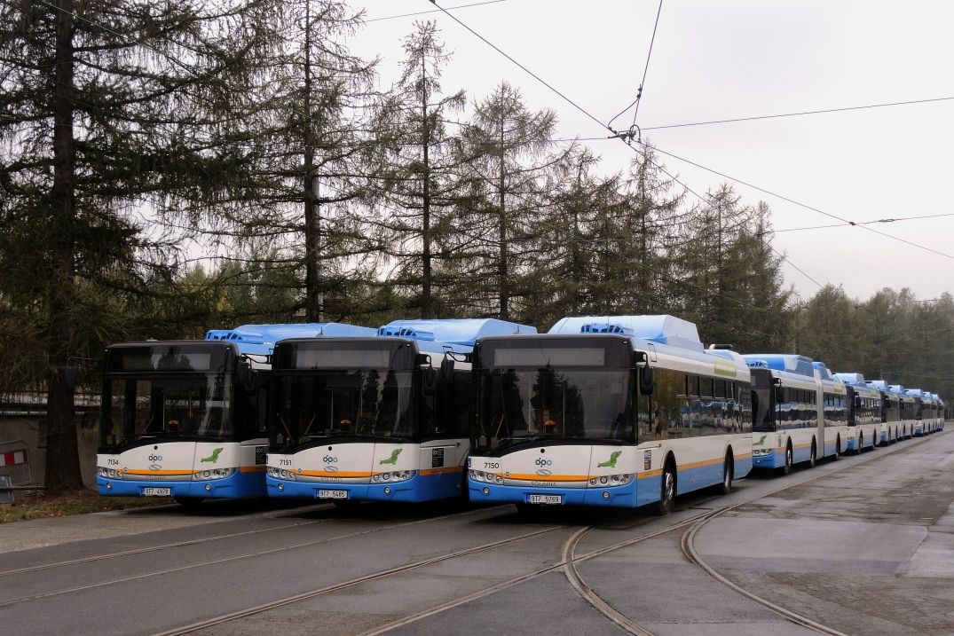 Vozový park Dopravního podniku tvoří mj. 105 autobusů na stlačený zemní plyn (CNG). Foto: archiv MMO