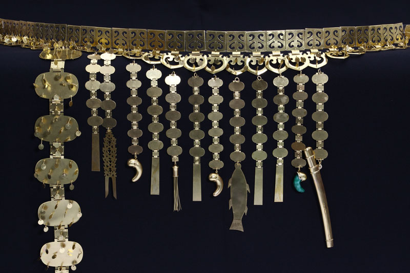 Zlatý pás - jeden z vystavených exponátů