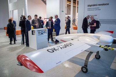 Z vernisáže k výstavě „Zemědělství 4.0". Foto: Lukáš Kaboň