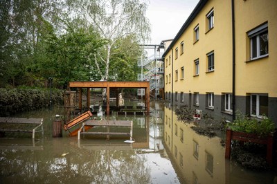 DPS IRIS bezprostředně po povodni. Foto: Lukáš Kaboň