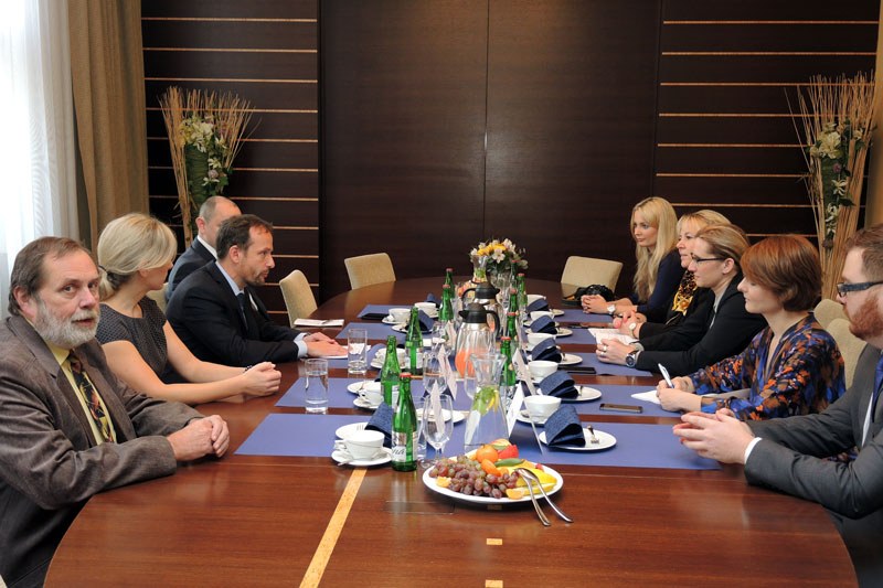 Přijetí ministryně vlády ČR v radnici.