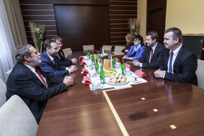 Česko - polské setkání v Radnici města Ostravy.Snímky Jiří Zerzoň.