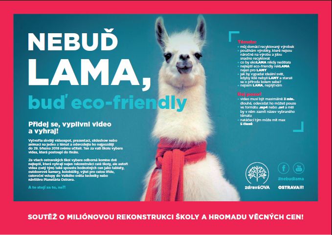 Pětičlenné týmy z ostravských základních škol budou soutěžit s vyrobenými videospoty na ekologická témata.