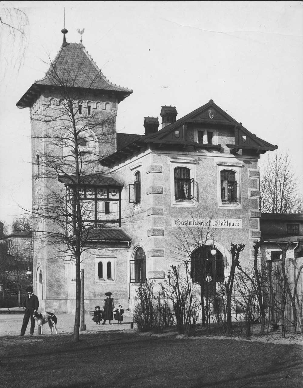 Stará střelnice – restaurace Městský park, po roce 1902