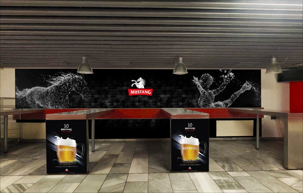 Vizualizace plánované podoby interiéru občerstvení. Autor: Glyf Studio Vizualizace plánované podoby interiéru občerstvení. Autor: Glyf Studio