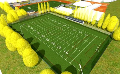 Vizualizace Sportovního areálu Poruba. Autor: Chválek ateliér