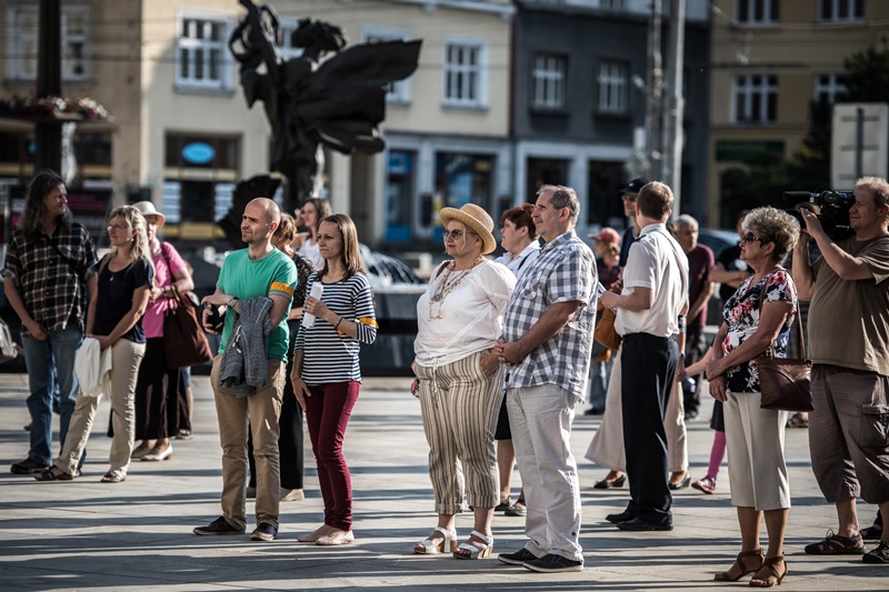 Účastníci ekumenické modlitby za Ostravu.
