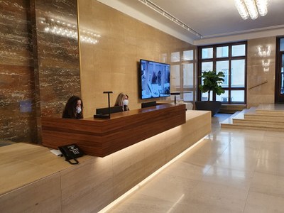 Nová recepce v radničním foyer. Foto: MMO