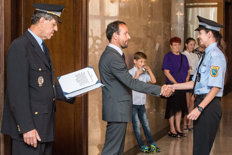 Slib před primátorem.