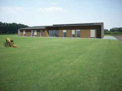 Vizualizace nového bydlení pro klienty Čtyřlístku.