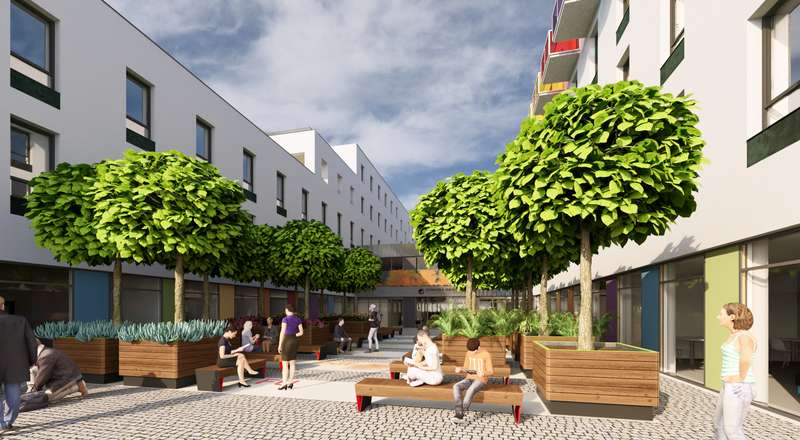 Budoucí podoba nových univerzitních kolejí. Zdroj: OSU