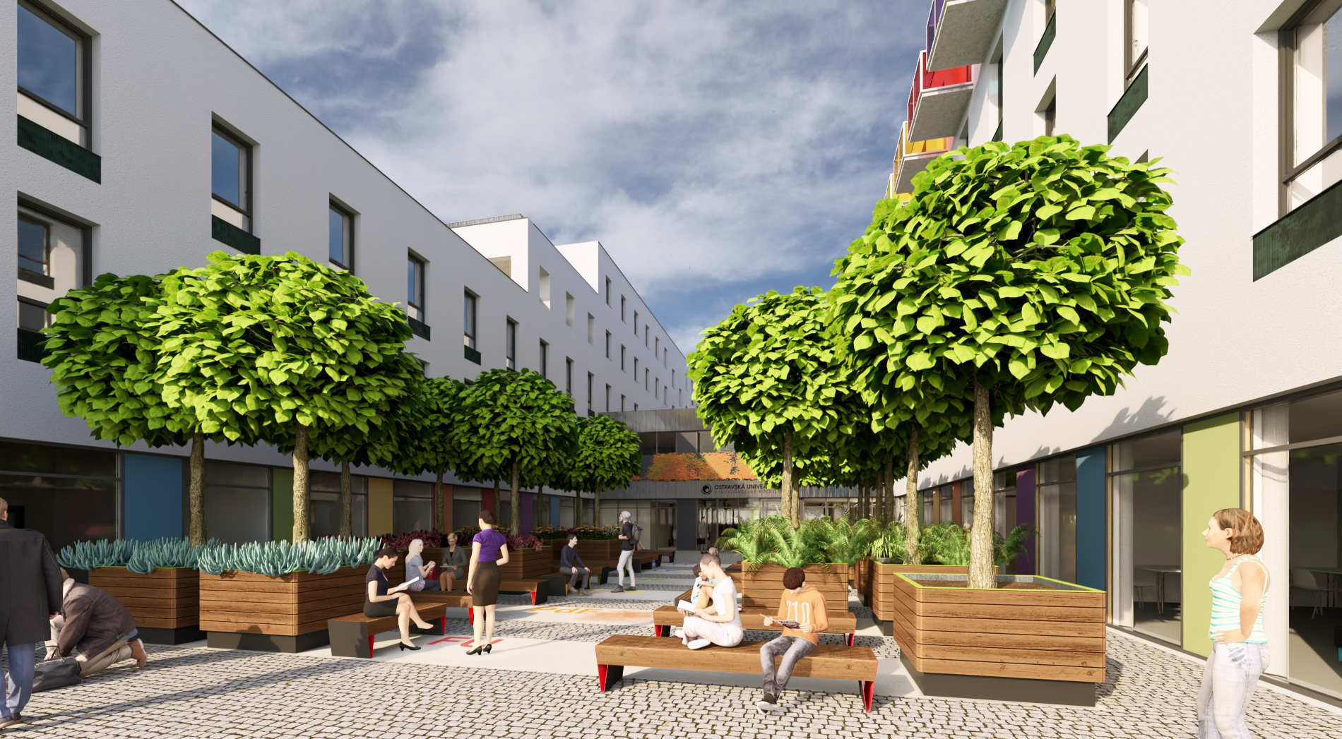 Budoucí podoba nových univerzitních kolejí. Zdroj: OSU