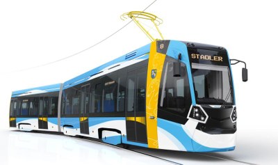 Vizualizace tramvaje Ostram NF II. Zdroj: Stadler 