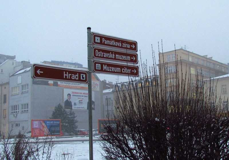 Nové značení pro turisty v Ostravě Nové značení pro turisty v Ostravě