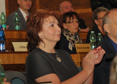 Marcela Mrózková Heříková v zastupitelské lavici. Foto: MMO