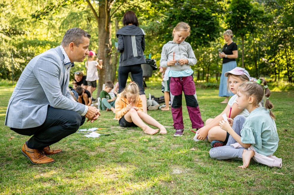 Mezi děti do Lesní školy zavítal také náměstek primátora Aleš Boháč. Foto: Lukáš Kaboň Mezi děti do Lesní školy zavítal také náměstek primátora Aleš Boháč. Foto: Lukáš Kaboň