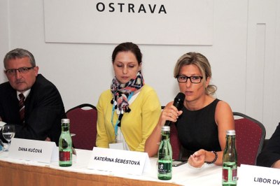Náměstkyně primátora Kateřina Šebestová při zahájení konference. Foto: J. Urban