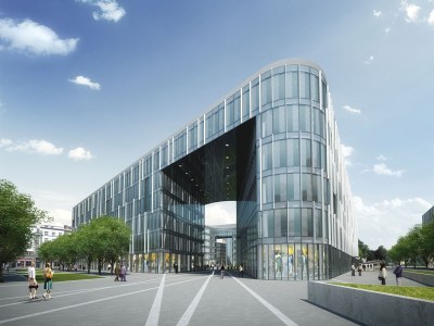 Nová Karolina Park - vstup do nové čtvrti