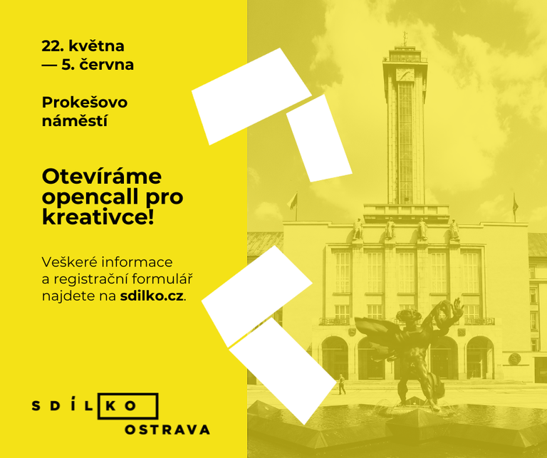 Oblíbená pop-up expozice Sdílko se přesouvá do centra Ostravy a hledá zájemce z kreativních odvětví