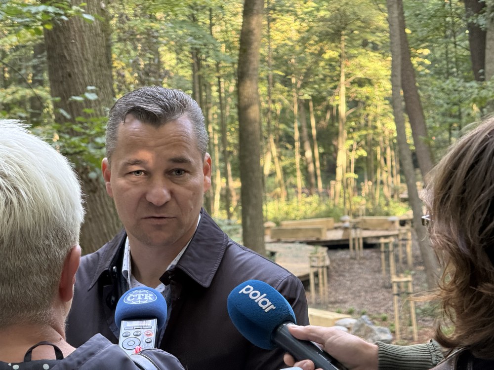 Náměstek primátora Aleš Boháč na tiskové konferenci k ostravským levádám. Foto: MMO