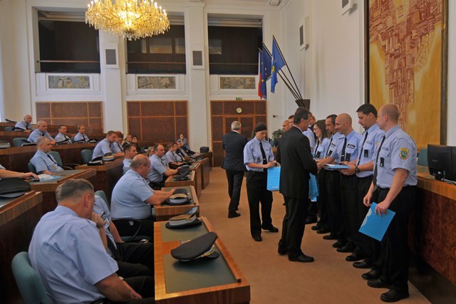 Ocenění za věrnost pracovníkům Městské policie Ostrava Ocenění za věrnost pracovníkům Městské policie Ostrava