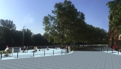 Vizualizace úprav Havlíčkova nábřeží.