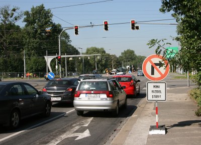 Ulice Mariánskohorská a 28. října byly v úterý 7. července průjezdné pouze ve směru na Porubu. Foto: B. Krzyžanek