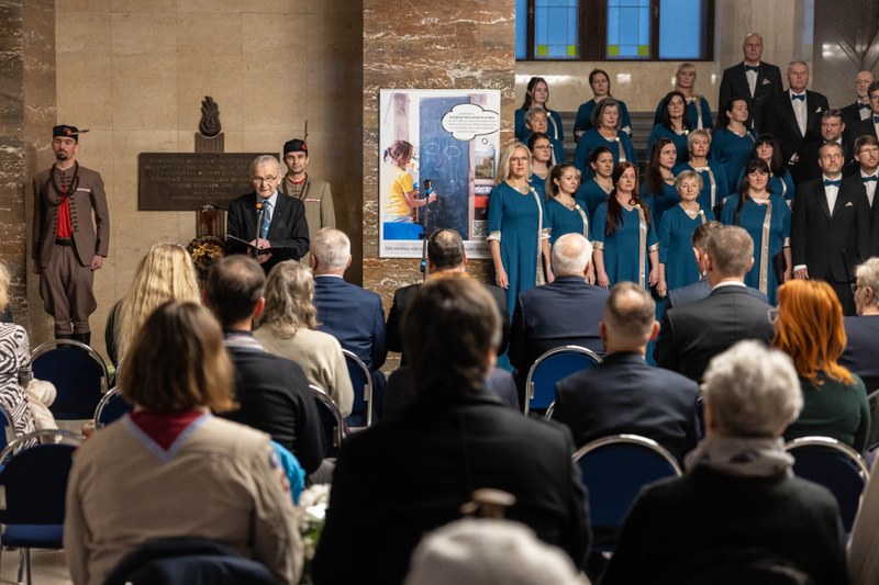 Slavnostní setkání k připomínce odkazu 17. listopadu. Foto: Jiří Zerzoň