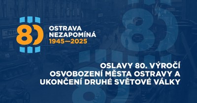 Grafický plakát k památce 80. výročí osvobození Ostravy