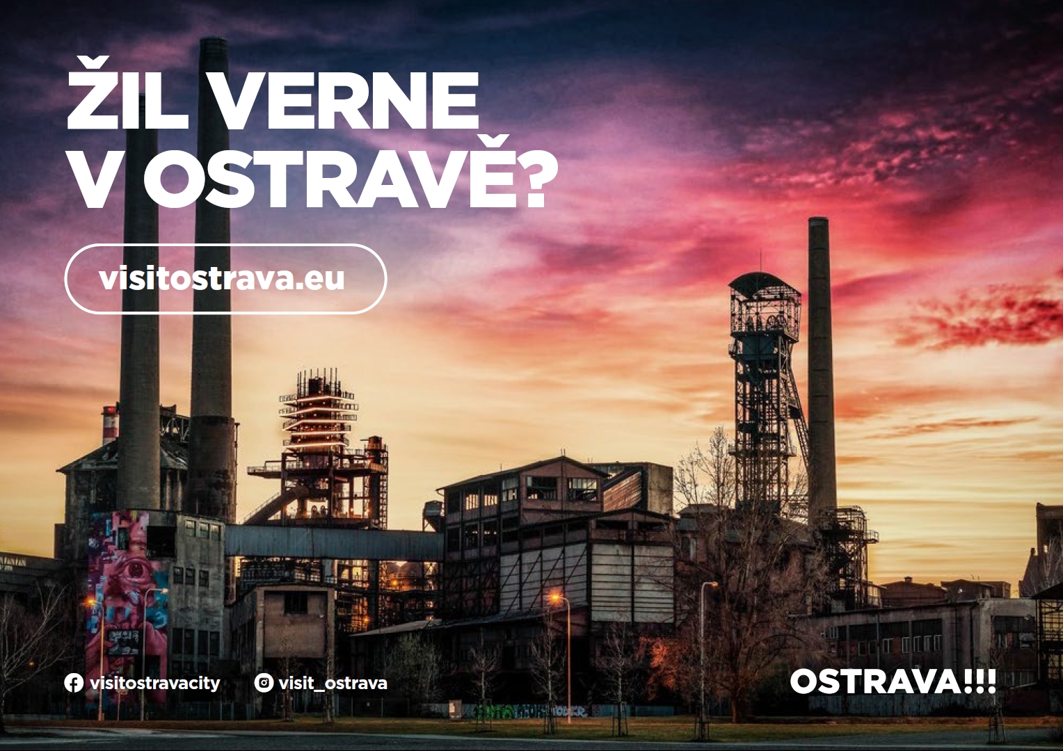 Vizuál projektu pro podporu turismu v Ostravě.  Vizuál projektu pro podporu turismu v Ostravě.