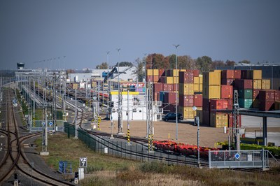 Dopravní terminál v mošnovské průmyslové zóně. Foto: Lukáš Kaboň