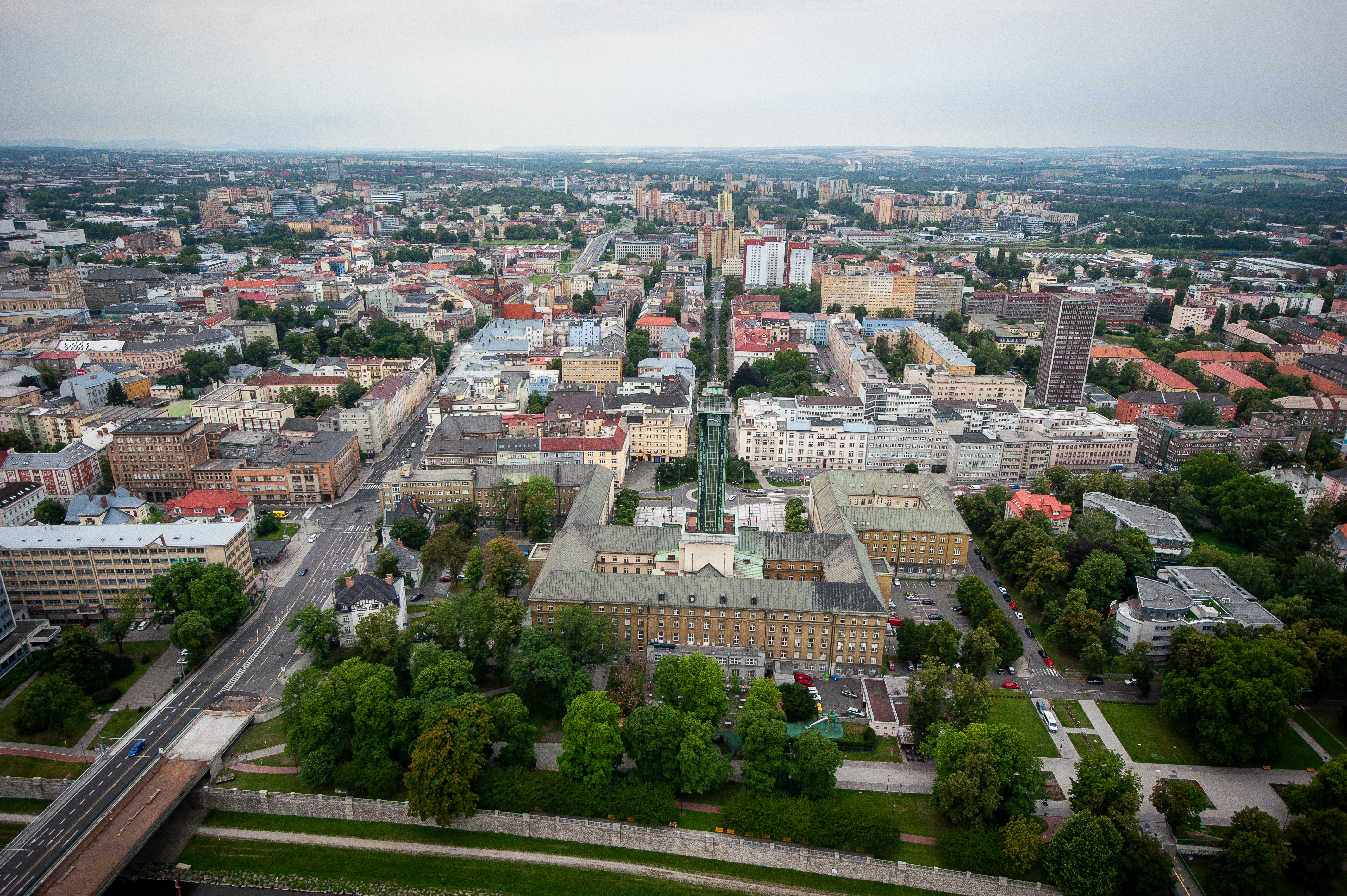 Letecký pohled na Ostravu. Foto: Lukáš Kaboň Letecký pohled na Ostravu. Foto: Lukáš Kaboň