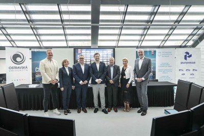 Z tiskové konference k aktuálnímu ročníku Českých akademických her. Foto: Eva Šlosarová, OU