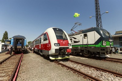 Kouzelný svět mašinek, lokomotiv a železnice vůbec je k vidění na přívozském nákladovém nádraží. Foto: J. Zerzoň