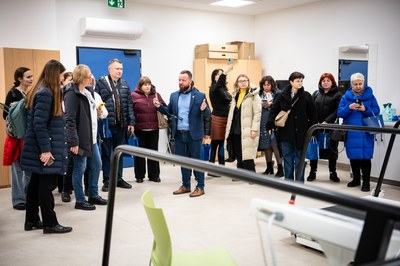 Ukrajinští hosté si prohlédli také univerzitní kampus Ostravské univerzity. Foto: Lukáš Kaboň