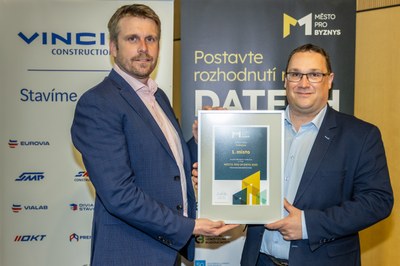 Ocenění převzal ostravský primátor Jan Dohnal. Foto: Jiří Zerzoň