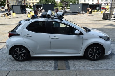 Unikátní vůz si posvítí na špatné parkování ve městě. Foto: MMO