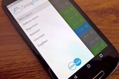 Aplikace SmogAlarm v mobilním telefonu. Foto: Petr Havránek