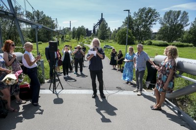 Křest lávky Jana Balabána. Foto: Adolf Horsinka