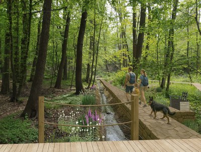 Budoucí podoba revitalizovaného území mokřadů pod ulicí K jezeru. Autor: Magda Cigánková Fialová