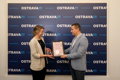 Předání ocenění Cykloskokan za rok 2023. Foto: Adolf Horsinka