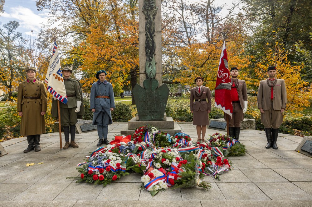 Slavnostní setkání k památce 28. října. Foto: Jiří Zerzoň