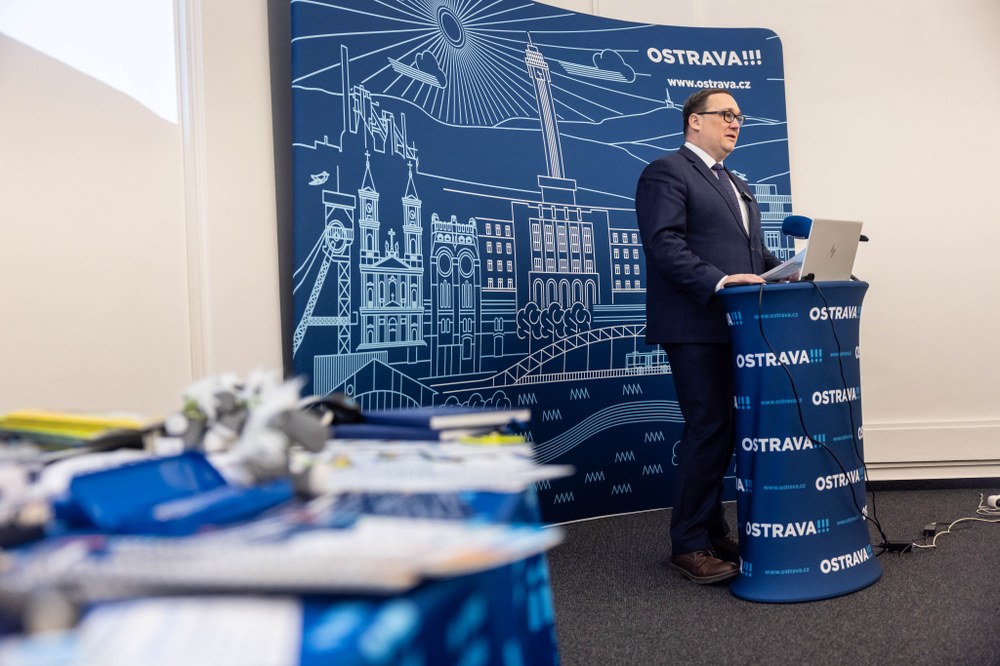 Ostravský primátor Jan Dohnal na tiskové konferenci o bezpečnosti ve městě. Foto: Jiří Zerzoň Ostravský primátor Jan Dohnal na tiskové konferenci o bezpečnosti ve městě. Foto: Jiří Zerzoň