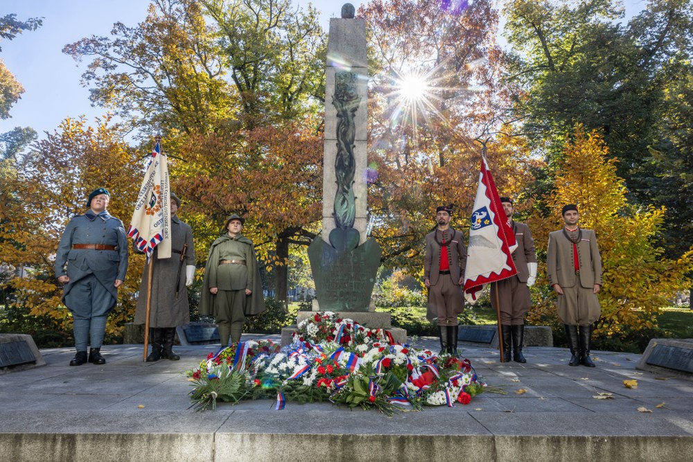 Slavnostní setkání k památce 28. října. Foto: Jiří Zerzoň