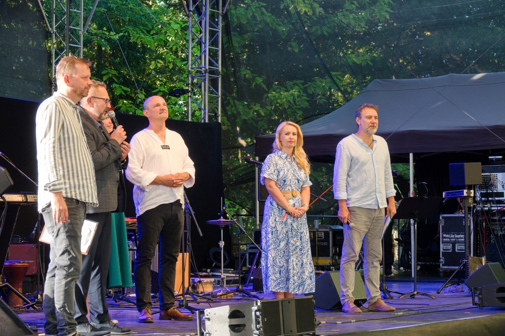 Náměstkyně primátora Lucie Baránková Vilamová při zahájení oblíbené kulturní a společenské akce Třebovický koláč. Foto: Boris Renner