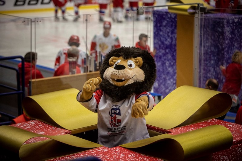 Maskot šampionátu. 