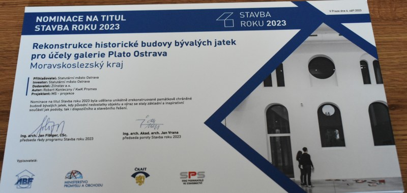 Ostrava získala dvě nominace do nejužšího výběru Stavby roku Ostrava získala dvě nominace do nejužšího výběru Stavby roku
