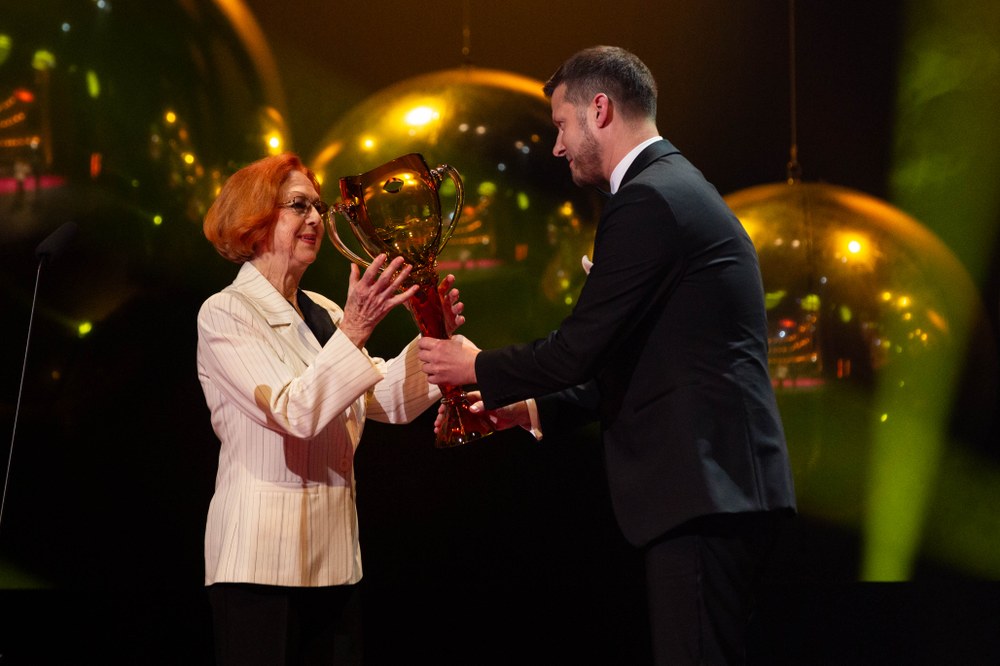 Alice Kvasnicová při převzetí Thálie Alice Kvasnicová při převzetí Thálie