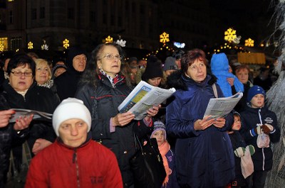Centrem Ostravy zněly koledy – dobré tradice se mají dodržovat. Foto: J. Urban